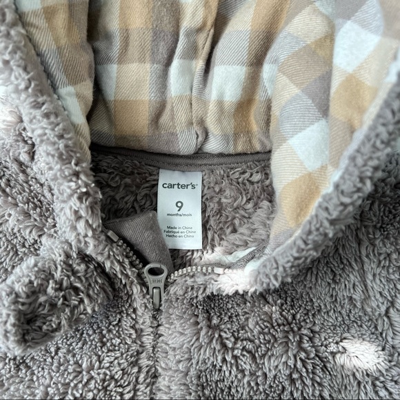 Carter’s Winter Pram Suit, Grey, Size 9 Months - Picture 3 of 8